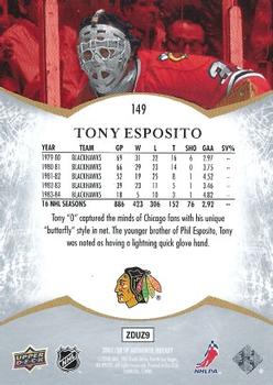 2007-08 SP Authentic #149 Tony Esposito Back