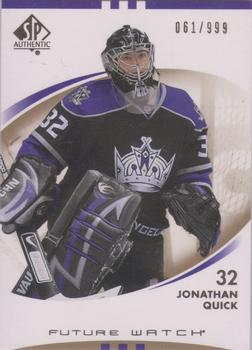 2007-08 SP Authentic #177 Jonathan Quick Front