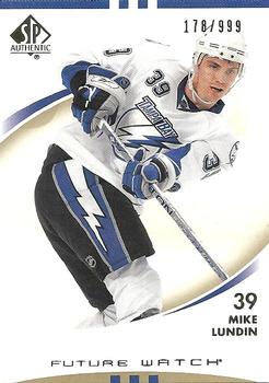 2007-08 SP Authentic #189 Mike Lundin Front