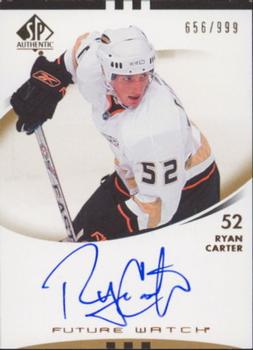 2007-08 SP Authentic #194 Ryan Carter Front