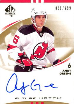 2007-08 SP Authentic #228 Andy Greene Front