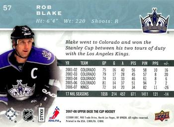 2007-08 Upper Deck The Cup #57 Rob Blake Back
