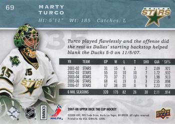 2007-08 Upper Deck The Cup #69 Marty Turco Back