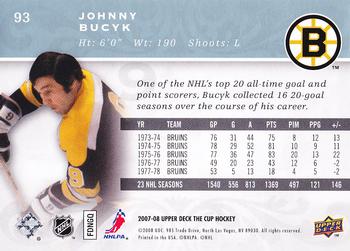 2007-08 Upper Deck The Cup #93 Johnny Bucyk Back