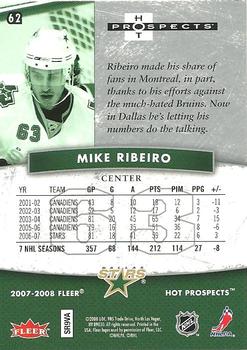 2007-08 Fleer Hot Prospects #62 Mike Ribeiro Back