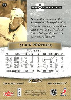 2007-08 Fleer Hot Prospects #88 Chris Pronger Back