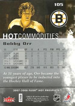 2007-08 Fleer Hot Prospects #105 Bobby Orr Back