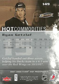 2007-08 Fleer Hot Prospects #149 Ryan Getzlaf Back