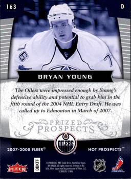 2007-08 Fleer Hot Prospects #163 Bryan Young Back