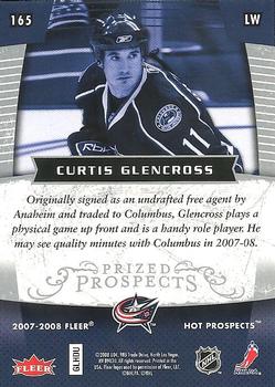 2007-08 Fleer Hot Prospects #165 Curtis Glencross Back