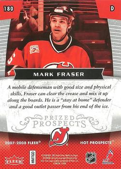 2007-08 Fleer Hot Prospects #180 Mark Fraser Back