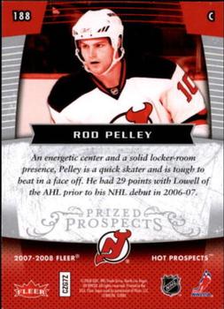 2007-08 Fleer Hot Prospects #188 Rod Pelley Back