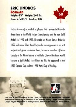 2007-08 In The Game O Canada #68 Eric Lindros Back