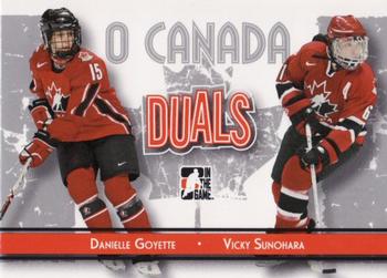2007-08 In The Game O Canada #82 Danielle Goyette / Vicky Sunohara Front