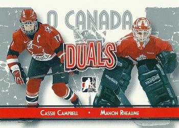 2007-08 In The Game O Canada #90 Cassie Campbell / Manon Rheaume Front