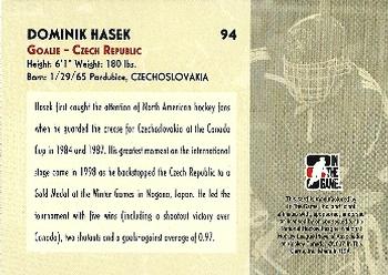 2007-08 In The Game O Canada #94 Dominik Hasek Back