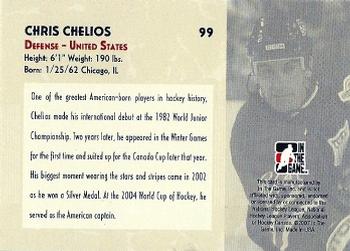 2007-08 In The Game O Canada #99 Chris Chelios Back