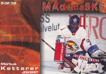 1998-99 Cardset Finland - Mad Masks #5 Markus Ketterer Back