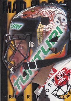 1998-99 Cardset Finland - Mad Masks #11 Fredrik Norrena Front