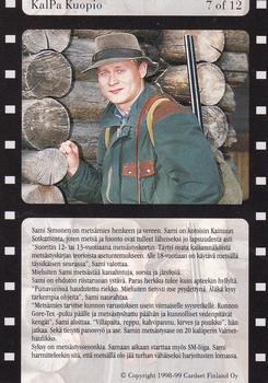 1998-99 Cardset Finland - Off Duty #7 Sami Simonen Back