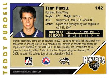 2007-08 In The Game Heroes and Prospects #142 Teddy Purcell Back