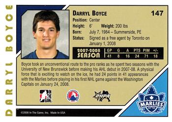 2007-08 In The Game Heroes and Prospects #147 Darryl Boyce Back