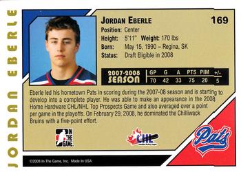 2007-08 In The Game Heroes and Prospects #169 Jordan Eberle Back