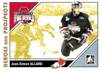 2007-08 In The Game Heroes and Prospects #53 Jean-Simon Allard Front