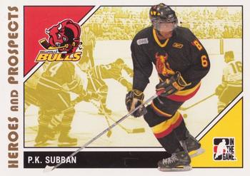 2007-08 In The Game Heroes and Prospects #77 P.K. Subban Front