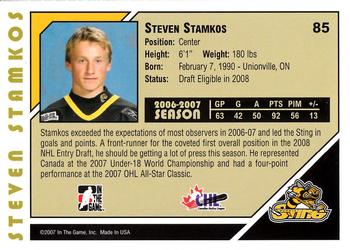 2007-08 In The Game Heroes and Prospects #85 Steven Stamkos Back