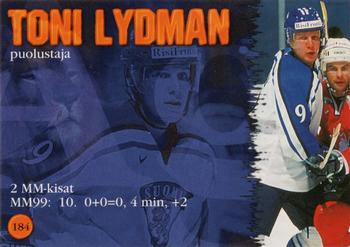 1999-00 Cardset Finland #184 Toni Lydman Back