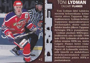 1999-00 Cardset Finland - Par Avion #2 Tony Lydman Back