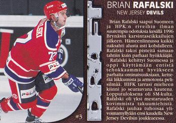 1999-00 Cardset Finland - Par Avion #3 Brian Rafalski Back