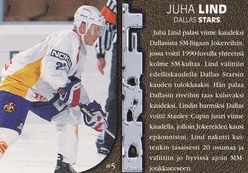 1999-00 Cardset Finland - Par Avion #5 Juha Lind Back
