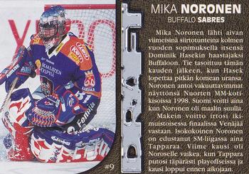 1999-00 Cardset Finland - Par Avion #9 Mika Noronen Back