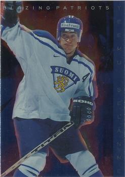 1999-00 Cardset Finland - Blazing Patriots #4 Teemu Selanne Front