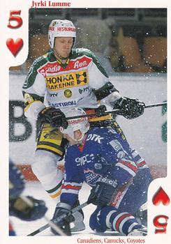 1999-00 Cardset Finland - Aces High #5♥ Jyrki Lumme Front