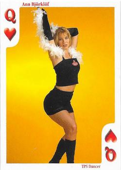 1999-00 Cardset Finland - Aces High #Q♥ Ann Björklöf Front