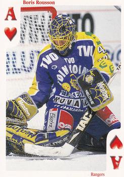 1999-00 Cardset Finland - Aces High #A♥ Boris Rousson Front