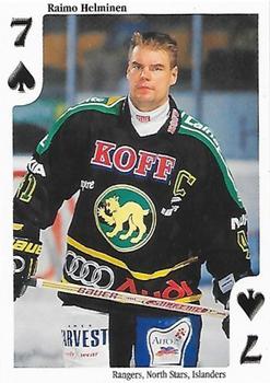 1999-00 Cardset Finland - Aces High #7♠ Raimo Helminen Front