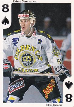 1999-00 Cardset Finland - Aces High #8♠ Raimo Summanen Front