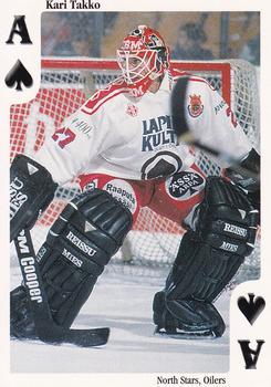 1999-00 Cardset Finland - Aces High #A♠ Kari Takko Front