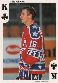1999-00 Cardset Finland - Aces High #K♣ Ville Peltonen Front