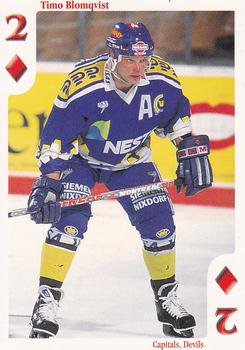 1999-00 Cardset Finland - Aces High #2♦ Timo Blomqvist Front