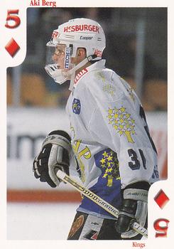 1999-00 Cardset Finland - Aces High #5♦ Aki Berg Front