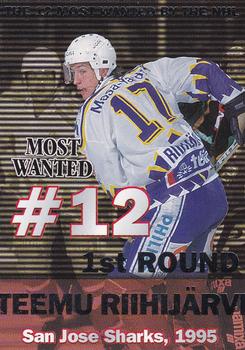 1999-00 Cardset Finland - Most Wanted #4 Teemu Riihijärvi Front