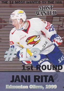 1999-00 Cardset Finland - Most Wanted #5 Jani Rita Front