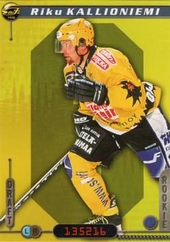 2000-01 Cardset Finland #202 Riku Kallioniemi Front