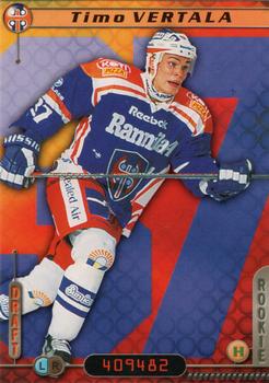 2000-01 Cardset Finland #213 Timo Vertala Front
