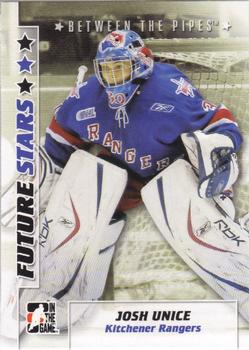 2007-08 In The Game Between the Pipes #27 Josh Unice Front